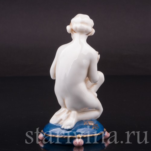 Девушка и мышь, E. A. Muller, Германия, нач. 20 в