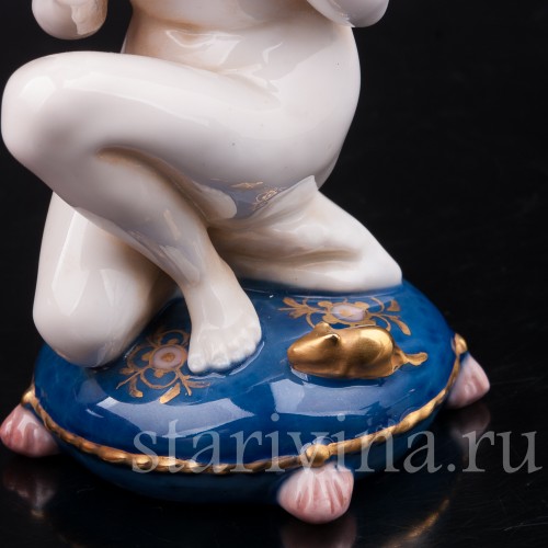 Девушка и мышь, E. A. Muller, Германия, нач. 20 в