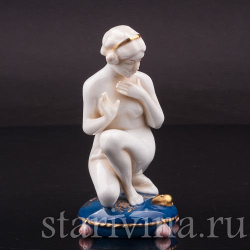 Девушка и мышь, E. A. Muller, Германия, нач. 20 в