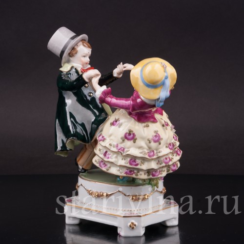 Фигурка из фарфора Танцующие дети E. A. Muller, Германия, 1890-1927 гг.