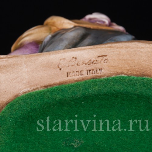 Фарфоровая статуэтка Мадонна с младенцем, Antonio Borsato, Италия, сер. 20 в.