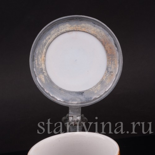 Старинная пивная кружка Весёлая песня, 1/2 л, J. W. Remy, Германия, 1890-1915 гг.