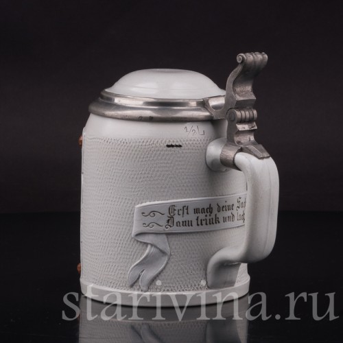 Старинная пивная кружка Горный житель, 1/2 л, Villeroy & Boch, Германия, 1885 г.