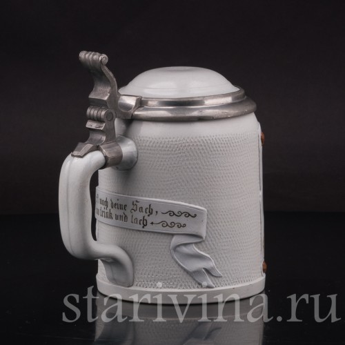 Старинная пивная кружка Горный житель, 1/2 л, Villeroy & Boch, Германия, 1885 г.