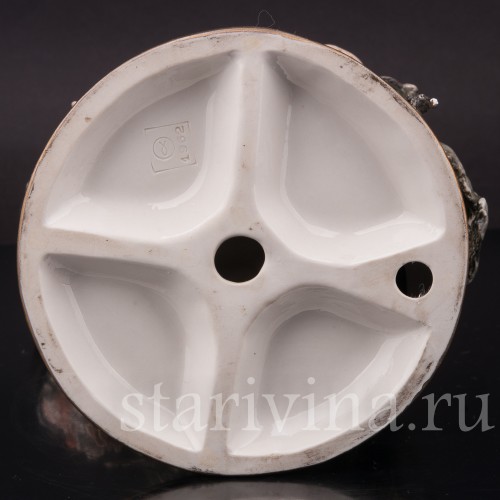 Фарфоровая композиция Странник и собака, Giuseppe Cappe, Италия, 1962 г.