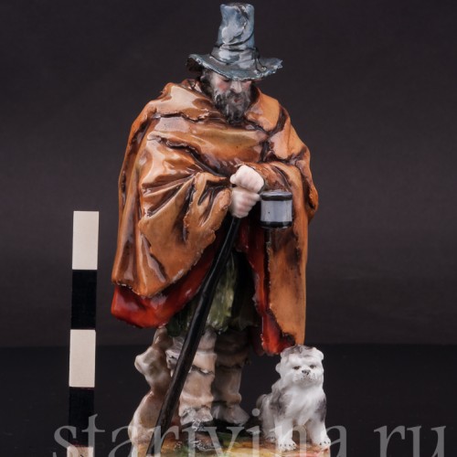 Фигурка из фарфора Странник с собачкой Ernst Bohne Sohne, Германия, пер. пол. 20 в.
