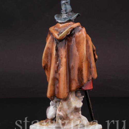 Фигурка из фарфора Странник с собачкой Ernst Bohne Sohne, Германия, пер. пол. 20 в.