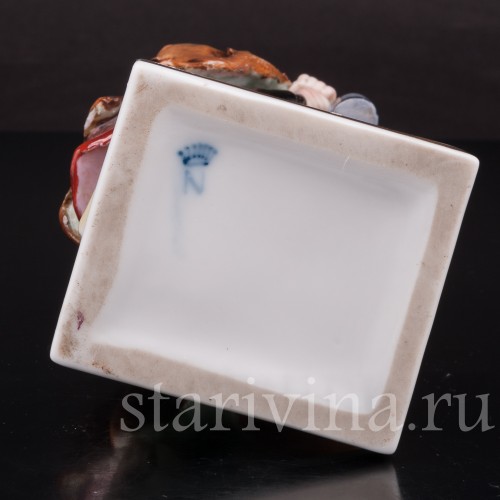 Фигурка из фарфора Странник с собачкой Ernst Bohne Sohne, Германия, пер. пол. 20 в.