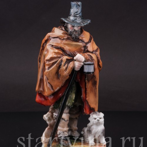 Фигурка из фарфора Странник с собачкой Ernst Bohne Sohne, Германия, пер. пол. 20 в.