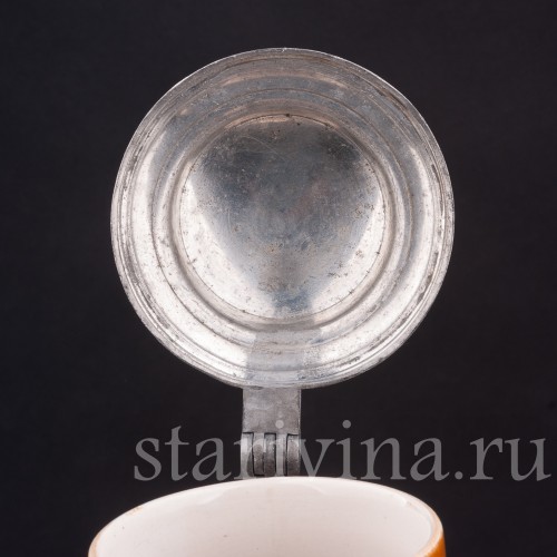 Старинный пивной кувшин Первый тост, 2 л, J. W. Remy, Германия, кон. 19 - нач. 20 вв.