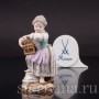 Фарфоровая фигурка Девочка с птичьей клеткой, Meissen, Германия, сер. 19 в.