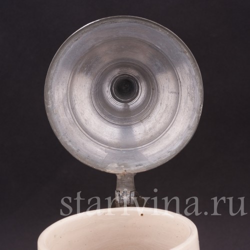 Старинная пивная кружка Привал путников, 1/2 л, J. W. Remy, Германия, кон. 19 - нач. 20 вв.