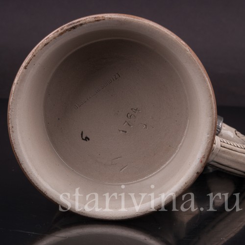 Старинная пивная кружка Тирольская пара, 1/2 л, Marzi & Remy, Германия, кон. 19 - нач. 20 вв.