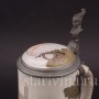 Старинная пивная кружка Сломанное колечко, 1/2 л, Marzi & Remy, Германия, нач. 20 в.