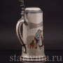 Старинная пивная кружка Сломанное колечко, 1/2 л, Marzi & Remy, Германия, нач. 20 в.