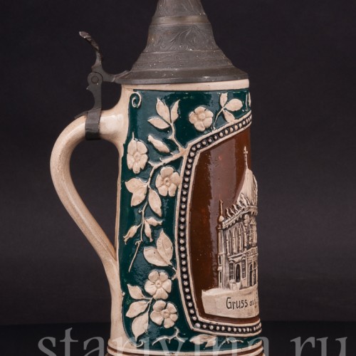 Старинная пивная кружка Привет из Бремена, 1/2 л, Германия, перв. пол. 20 в.