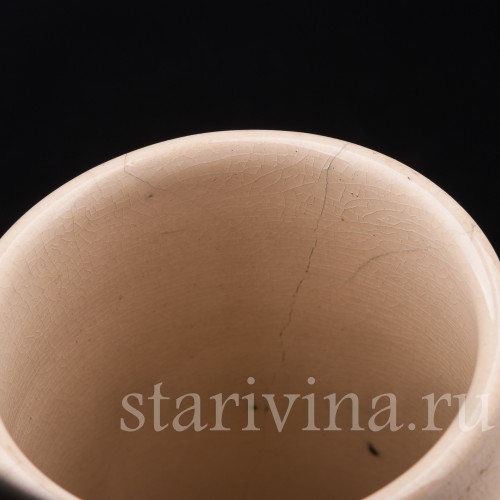 Уцененная пивная кружка Охотник с кружкой и трубкой, 1/2 л, Германия, перв. пол. 20 в.