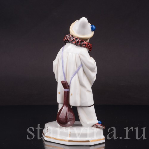 Фарфоровая статуэтка Пьеро, Hertwig & Co, Германия, 1920-30 гг.