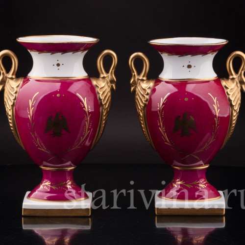 Декоративные вазы Военные триумфы Наполеона, Limoges, Франция, нач. 20 века.