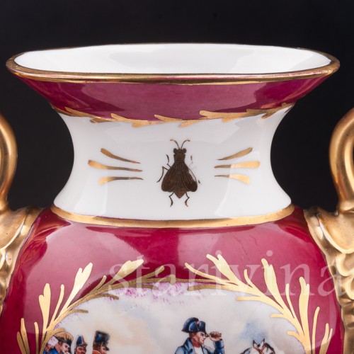 Декоративные вазы Военные триумфы Наполеона, Limoges, Франция, нач. 20 века.