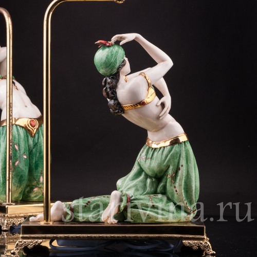 Декоративные лампы Одалиски, Porcellane Principe, Capodimonte, Италия, вт. пол. 20 в.