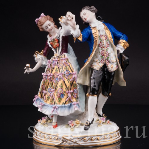 Фарфоровая статуэтка Танцующая пара, Sitzendorf, Германия, нач. 20 в.