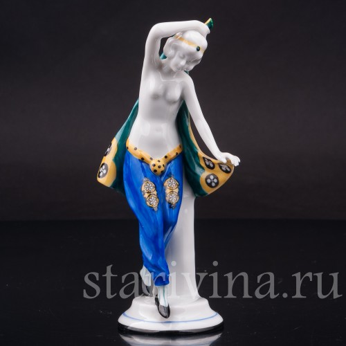 Фарфоровая статуэтка Танцующая одалиска, Galluba & Hofmann, Германия, 1905-37 гг.