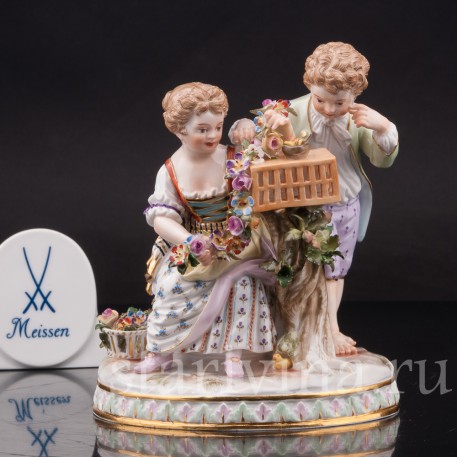 Фарфоровая композиция Аллегория весны, Meissen, Германия, сер. 19 - нач. 20 вв.