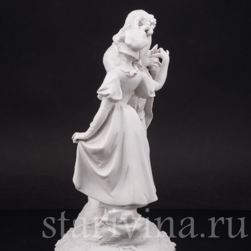 Фарфоровая статуэтка Романтическая встреча, Volkstedt, Германия, 1894-1907 гг.