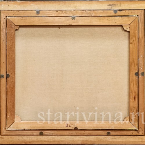 Картина маслом на холсте В таверне, Германия, сер 20 в.