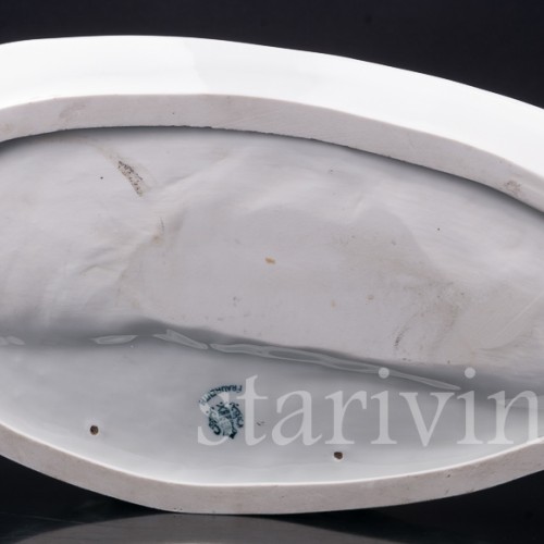 Фарфоровое блюдо Два слона, Schaubach Kunst, Германия, 1926-53 гг.