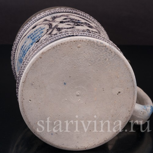 Старинная пивная кружка Полный кувшин, 1/2 л, Simon Peter Gerz, Германия, 1876-1886 гг.