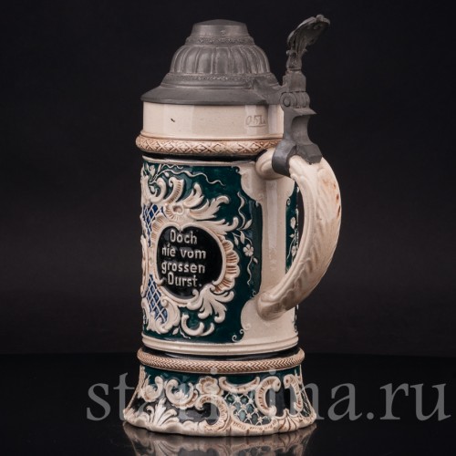 Старинная пивная кружка Фальстаф, 1/2 л, Reinhold Hanke, Германия, кон. 19 - нач. 20 вв.