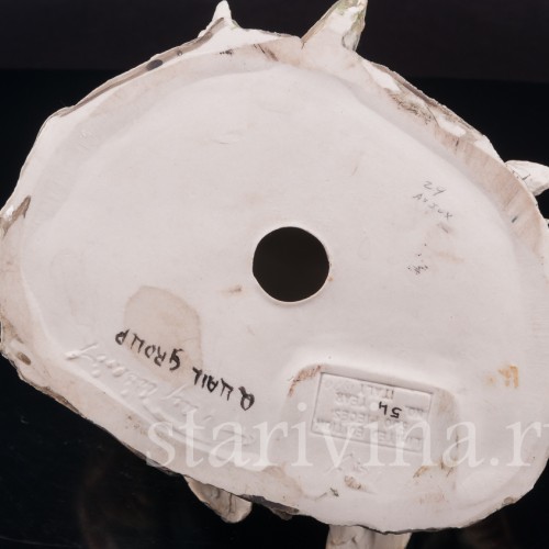 Фарфоровая статуэтка птиц Перепел и перепёлка, Tay, Италия, вт. пол. 20 в.