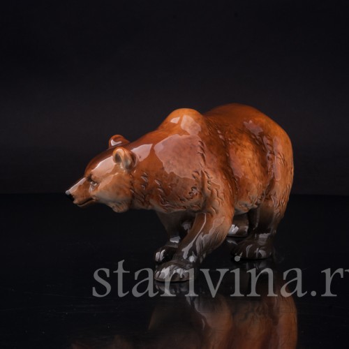 Фарфоровая статуэтка Бурый медведь, Goebel, Германия, 1979-90 гг.