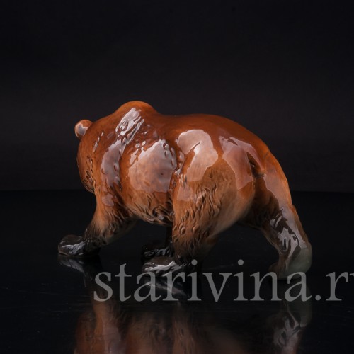 Фарфоровая статуэтка Бурый медведь, Goebel, Германия, 1979-90 гг.