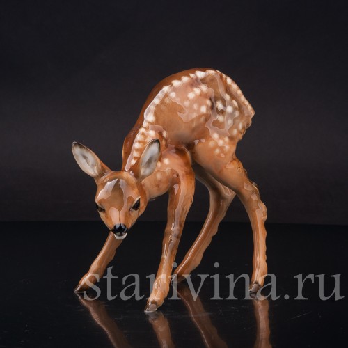 Статуэтка из фарфора Оленёнок, Hutschenreuther, Германия, кон. 20 в.