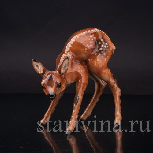 Фарфоровая фигурка Оленёнок, Hutschenreuther, Германия, 1960 гг.