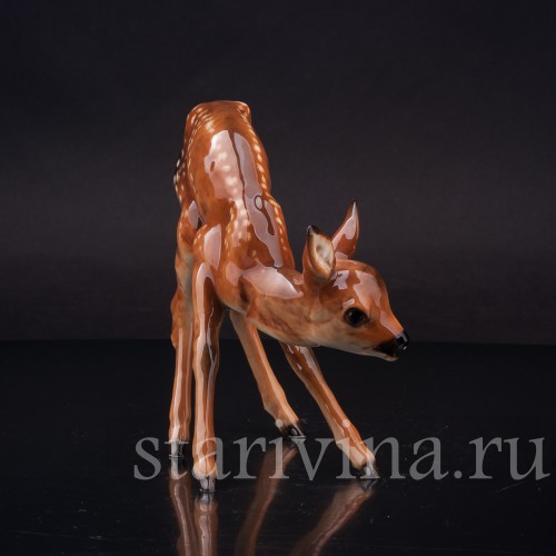 Фарфоровая фигурка Оленёнок, Hutschenreuther, Германия, 1960 гг.