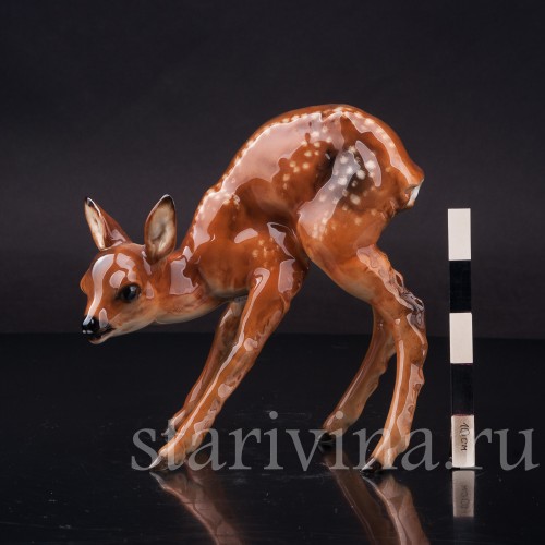 Фарфоровая фигурка Оленёнок, Hutschenreuther, Германия, 1960 гг.