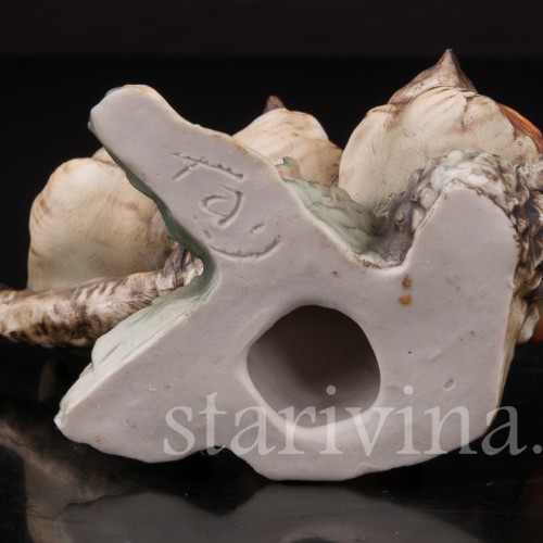 Фигурка из фарфора Три птенца на ветке, Tay, Италия, вт. пол. 20 в.