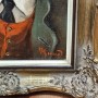 Картина маслом на холсте Портрет мужчины с трубкой, Германия, пер. пол. 20 в.