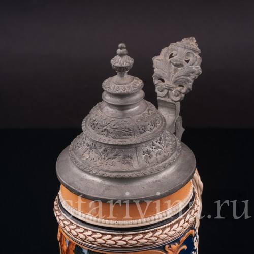 Старинная пивная кружка Трубач из Зекингена, 1/2 л, Германия, кон. 19 - нач. 20 вв.