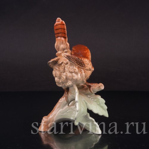 Фигурка птицы из фарфора Крапивник Goebel, Германия, 1969 г.