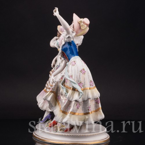 Фарфоровая статуэтка Танцующие девушки, Volkstedt, Германия, 1908-36 гг.