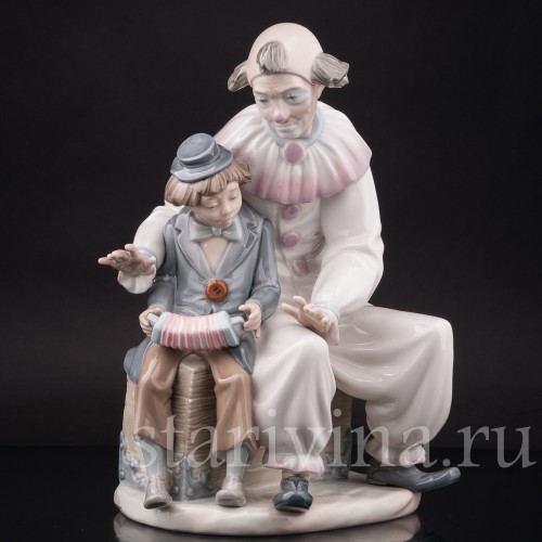 Фигурка из фарфора Клоун с учеником, Zaphir, Испания, 1975-82 гг.