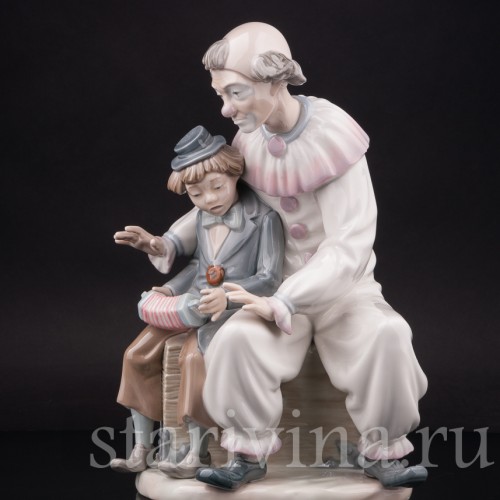 Фигурка из фарфора Клоун с учеником, Zaphir, Испания, 1975-82 гг.