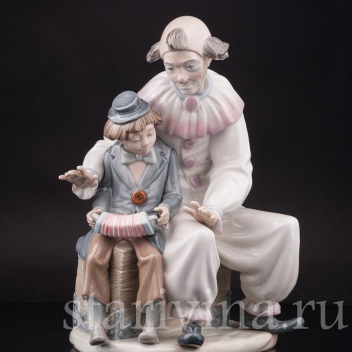 Фигурка из фарфора Клоун с учеником, Zaphir, Испания, 1975-82 гг.