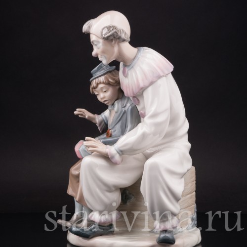 Фигурка из фарфора Клоун с учеником, Zaphir, Испания, 1975-82 гг.