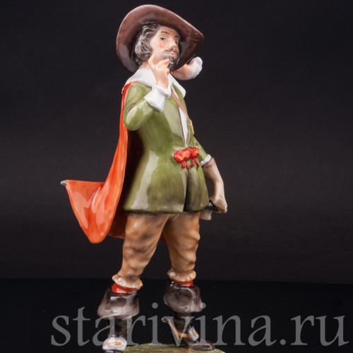 Фарфоровая статуэтка Мушкетёр, Alka Kaiser, Германия, сер. 20 в.